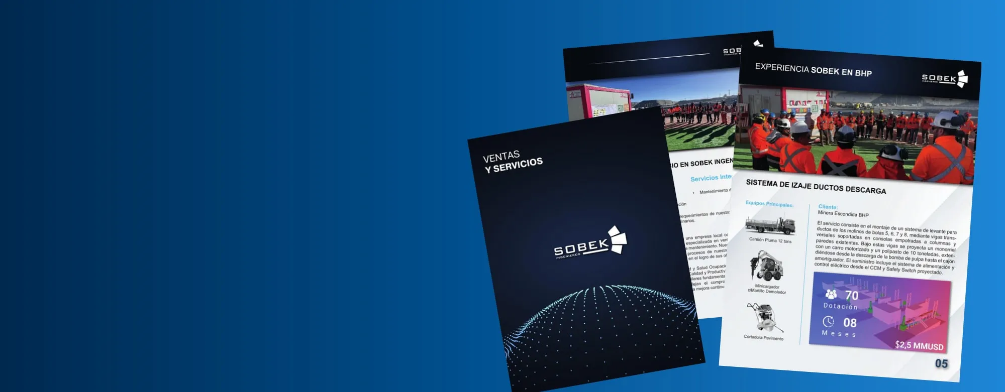 Brochure de ventas y servicios